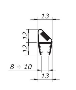 OXIDAL 337 - Shower door gasket by Nuova Oxidal - view 3